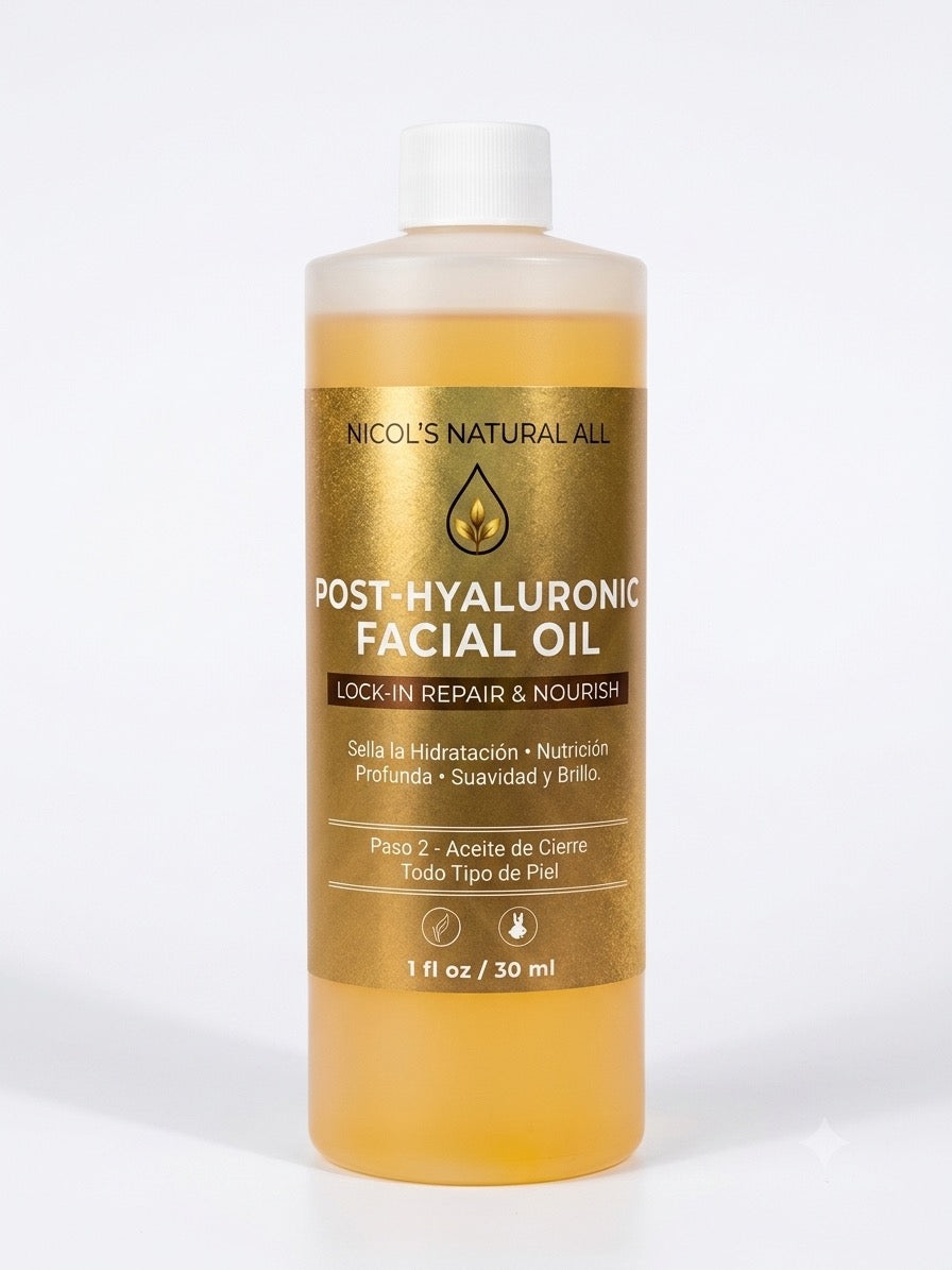 Nicol's Natural All - Post-Hyaluronic Facial Oil (8 oz )